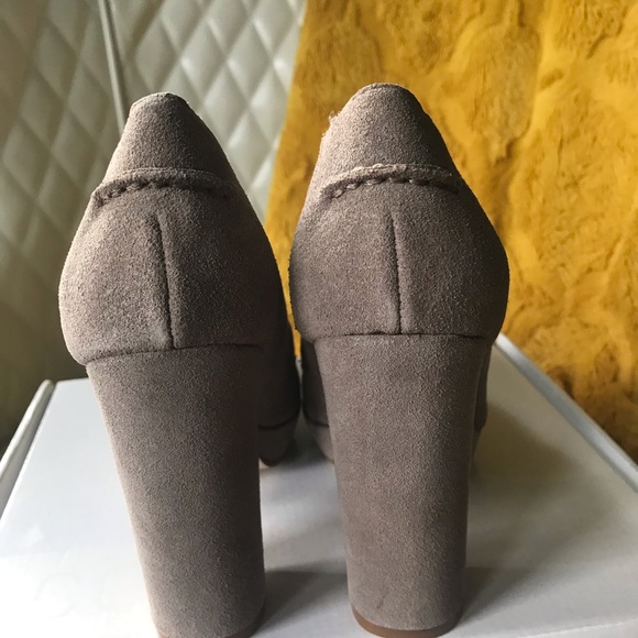 Urban Outfitters Cooperative Platform Taupe Suede Size 8.5 - Picture 5 of 6